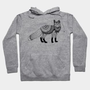 Color Me In Mandala Fox Hoodie